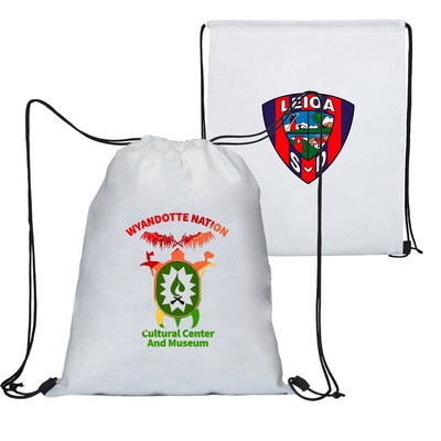 Full Color Bag Non-Woven Drawstring Sublimation Backpacks